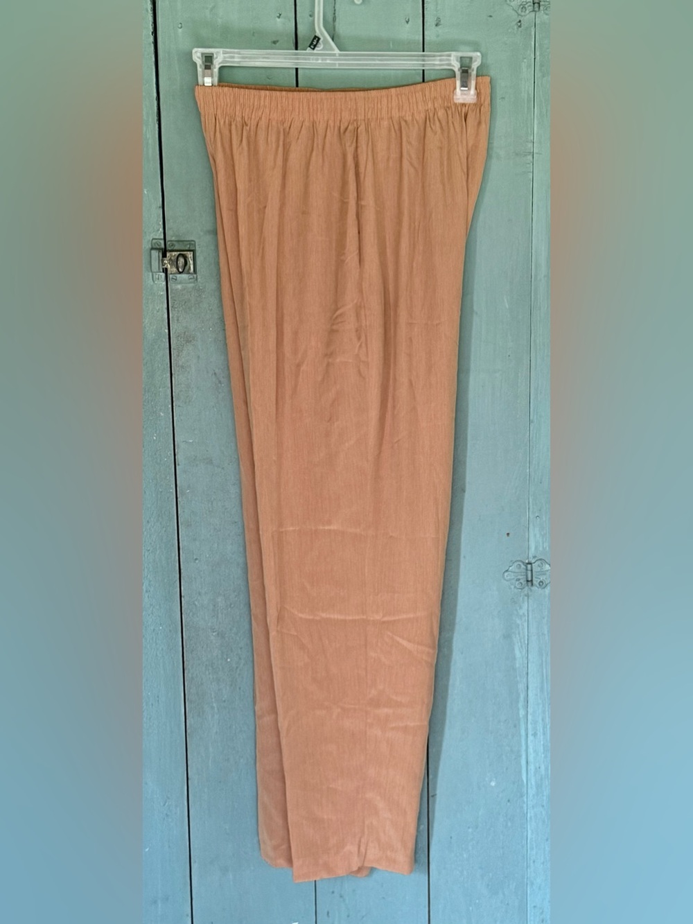 VTG Maggie Sweet Two Tone Gold Pull On Pants Polyester USA MADE Pockets M